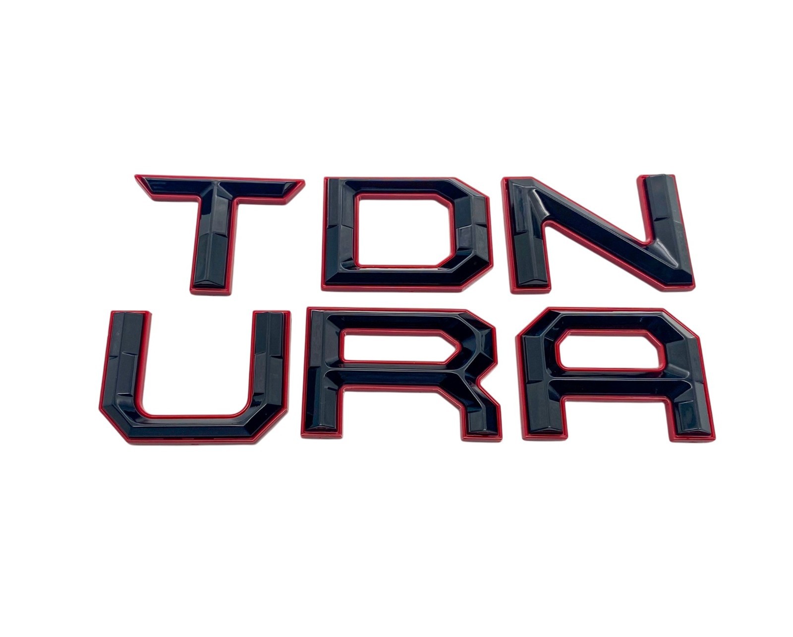 Black Red Emblem compatible TOYOTA 2022-2026 TUNDRA Front tailgate letters