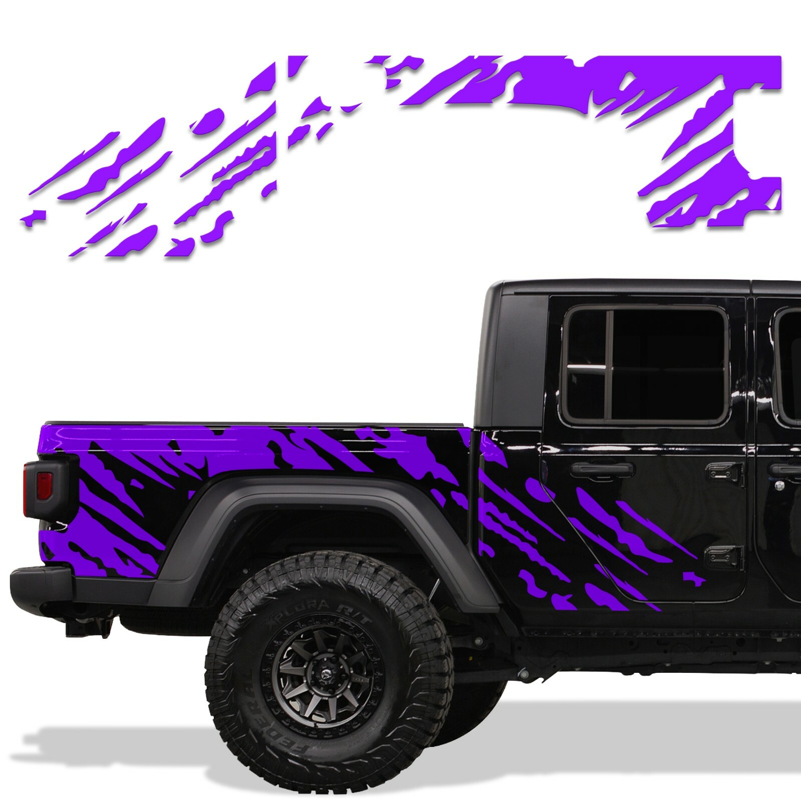 Custom Vinyl Decal Wrap Kit for 2020 Jeep Gladiator SPLASH PURPLE