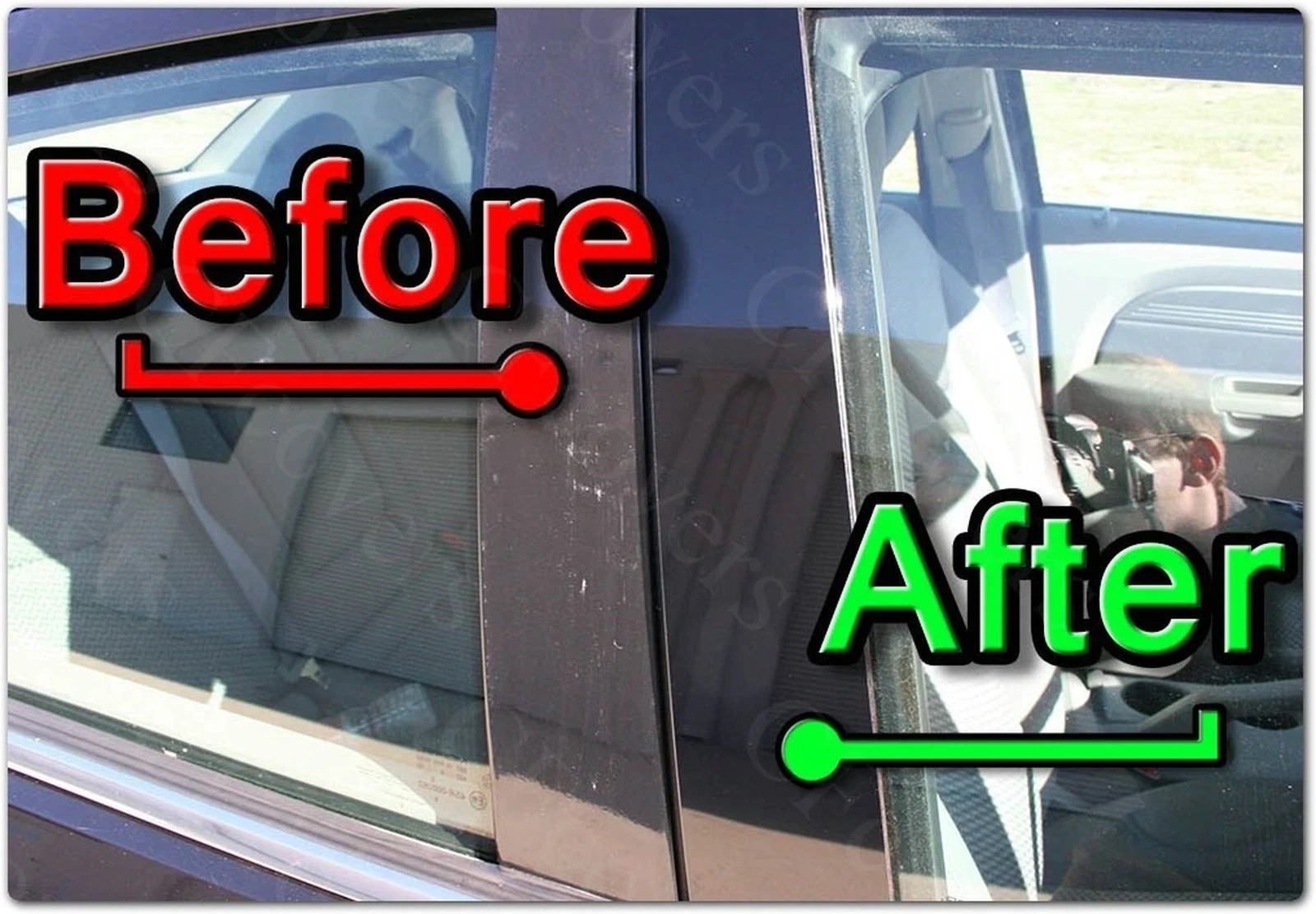 Black Pillar Post Covers for Silverado/Tahoe/Avalanche/Suburban 00-06 4p