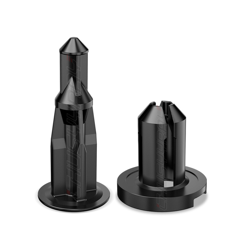 100pcs/Set Plastic Rivet Car Fender Bumper Push Pin Clips 10mm Hole For Honda