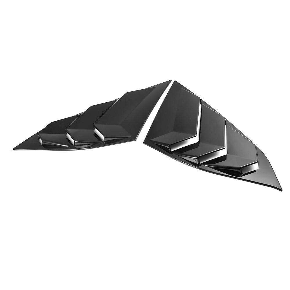 Rear Window Quarter Fits For 2018-2022 Honda Accord JDM Gloss Black Glossy Black