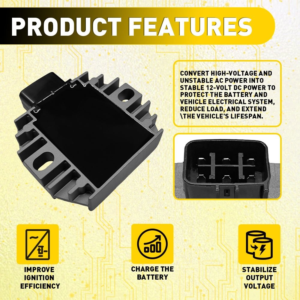 High Quality Regulator Rectifier for Yamaha R6 2006-2014 YZF-R6 Sport Bike 1-3X