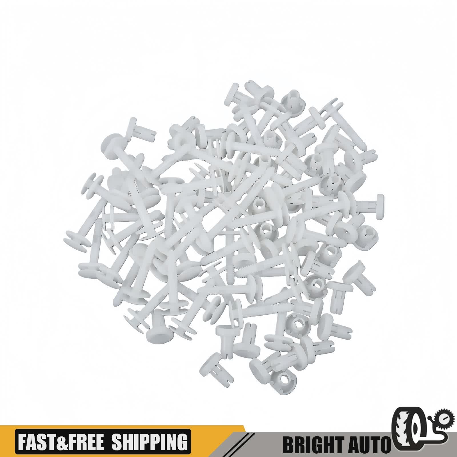 FOR GMC & Chevrolet & Cadillac Set of 50 Door Panel Retainer Clips & Fasteners