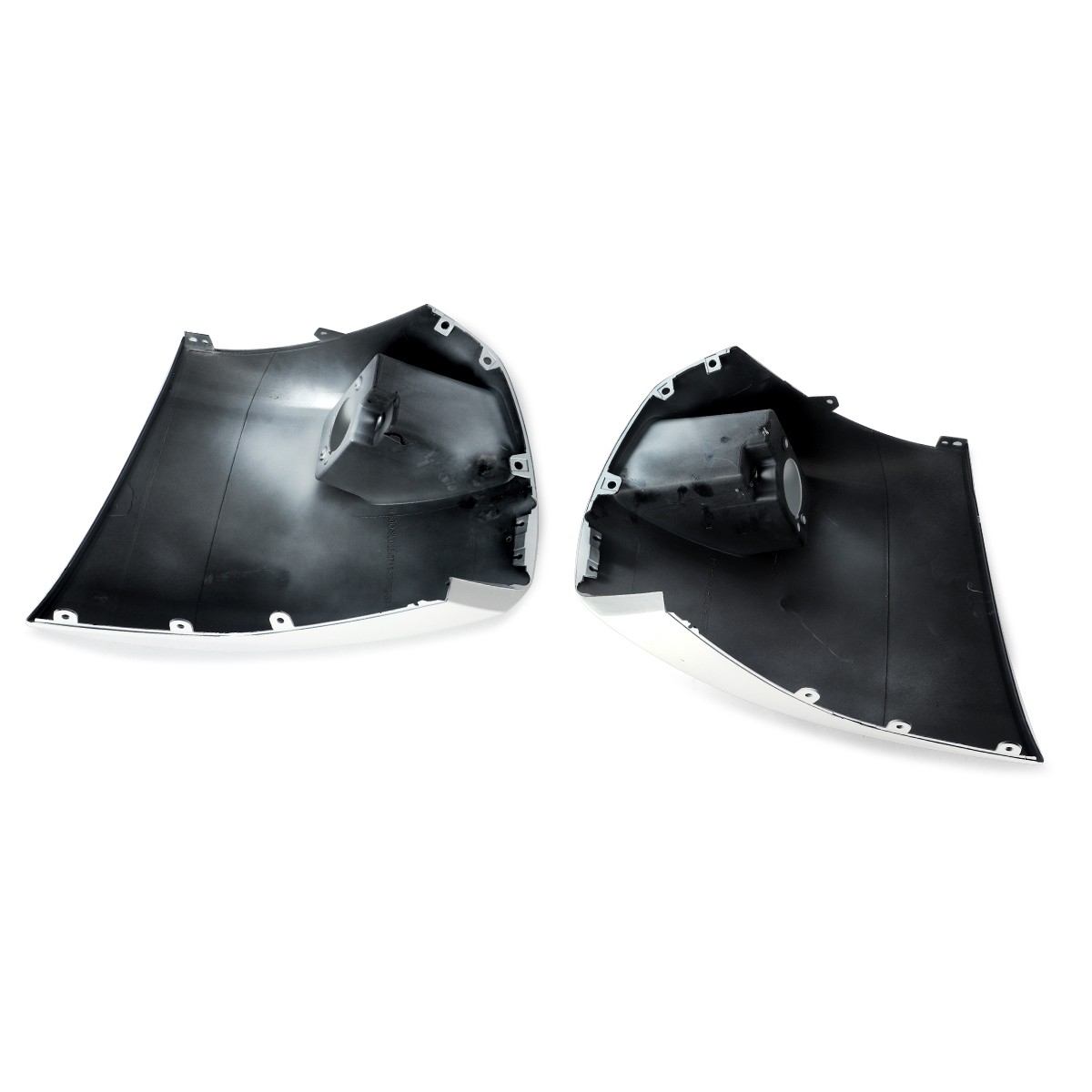 Summit White Front Bumper End Caps w/ Fog Light Hole For Silverado 1500 2007-13