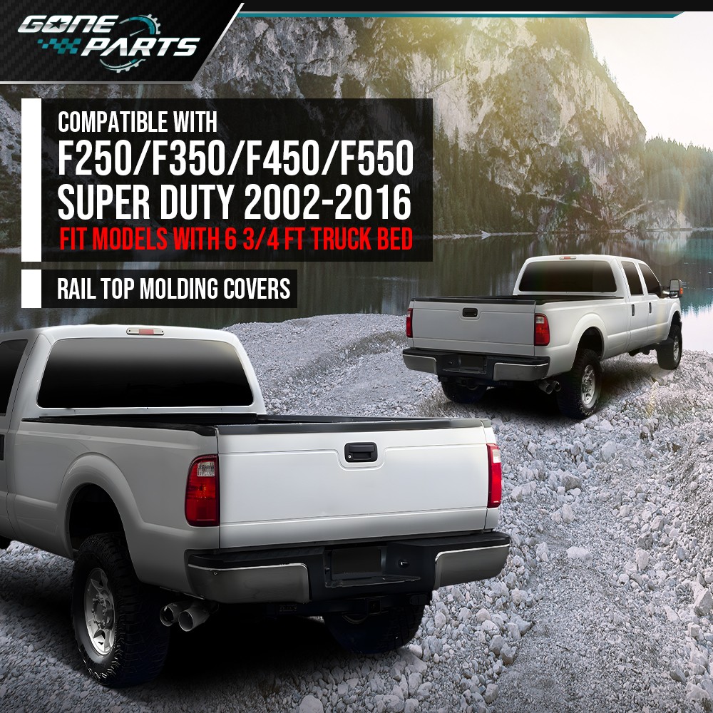 6-3/4 FT Bed Side Rail Molding Covers 2C3Z-99291A40-BAA Fit For 02-16 Ford F250