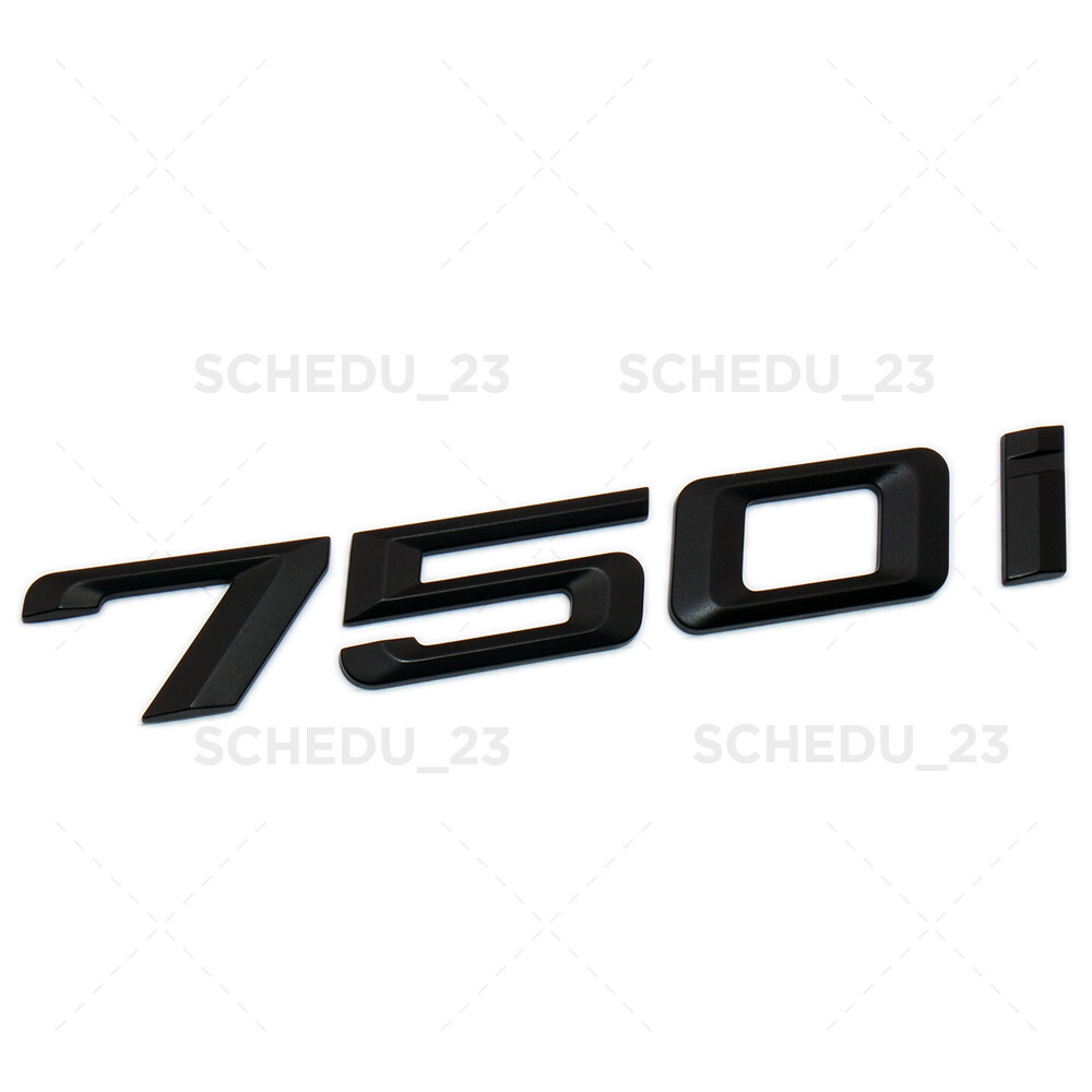 Matte Black For 750i Letter Emblem Badge Trunk Lid M Power Performance F01 F04