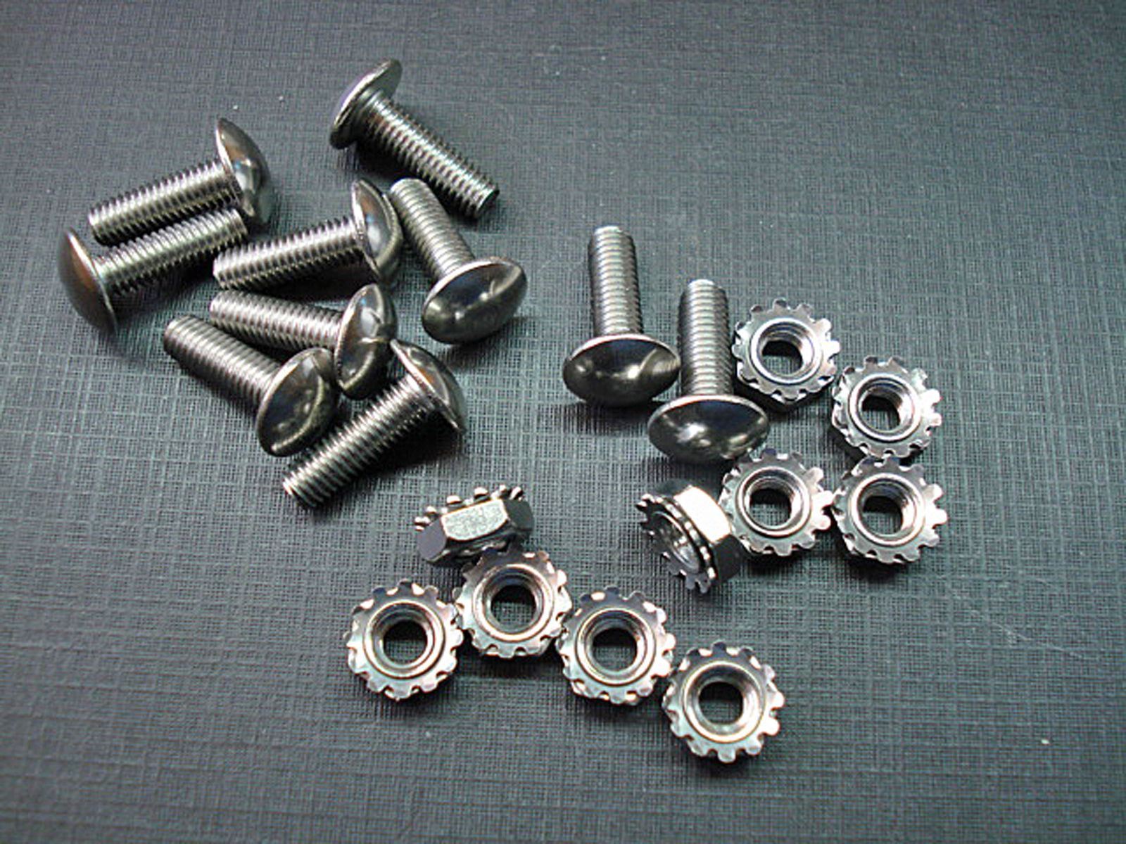 25 pcs 10-32 x 5/8″ grille rivets with nuts stainless steel rivet screws Chevy