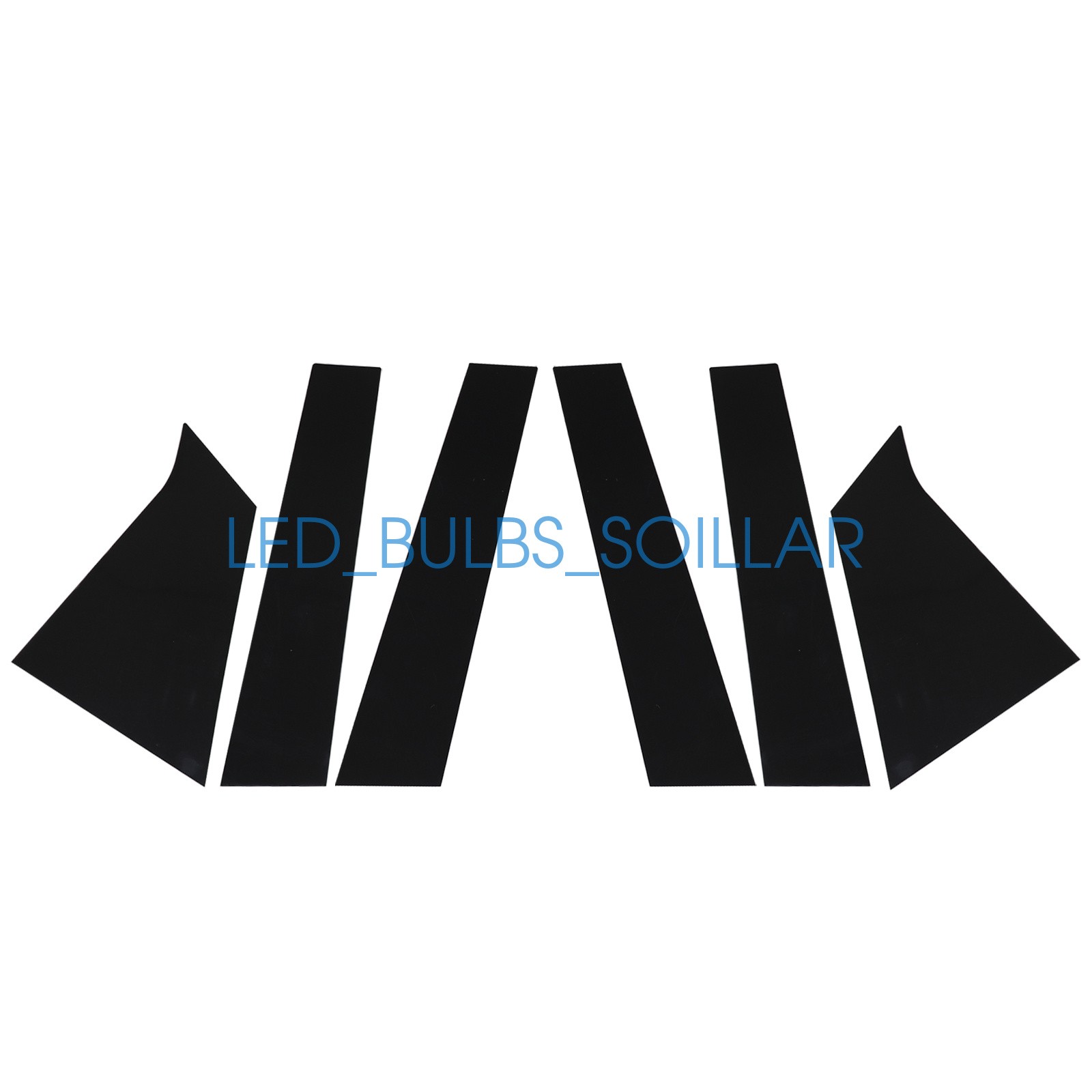 6pcs Black Window Pillar Post Door Trim Cover Set For Chevrolet Malibu 2016-2021