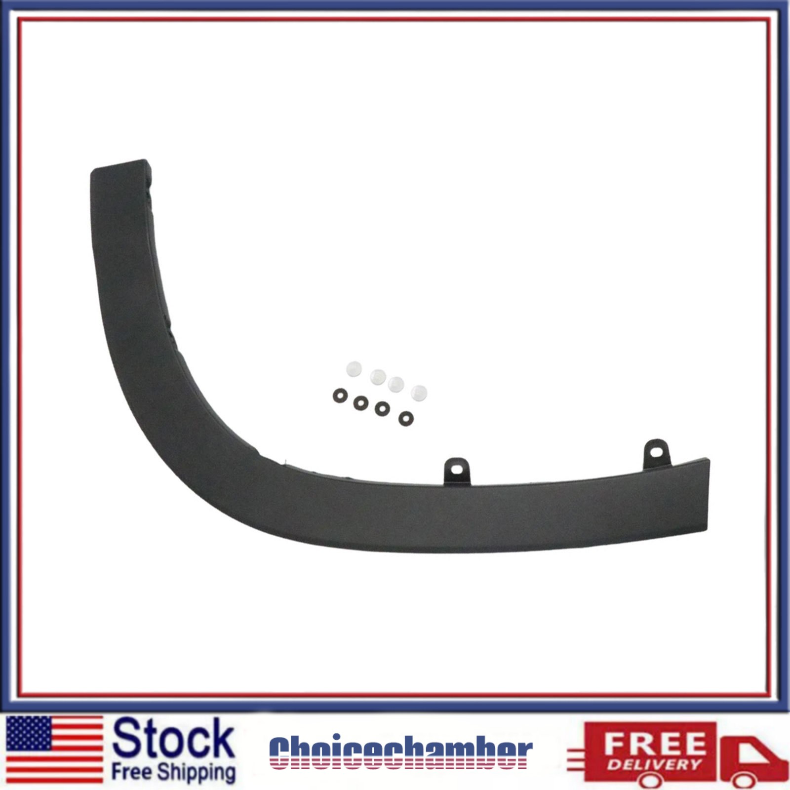 For 2014-19 Toyota Highlander Rear Driver Passenger Side Wheel Opening Molding