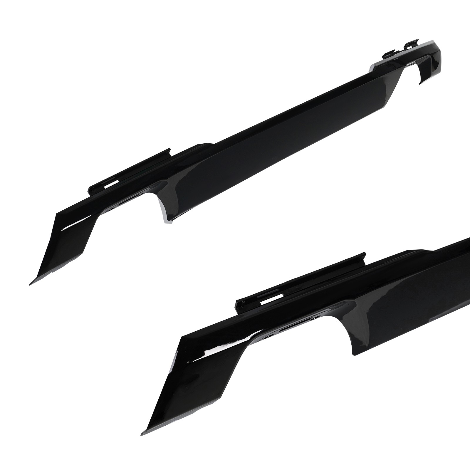 For 2021-2023 Ford F-150 Glossy Black Front Bumper Lower Molding Trim Valance