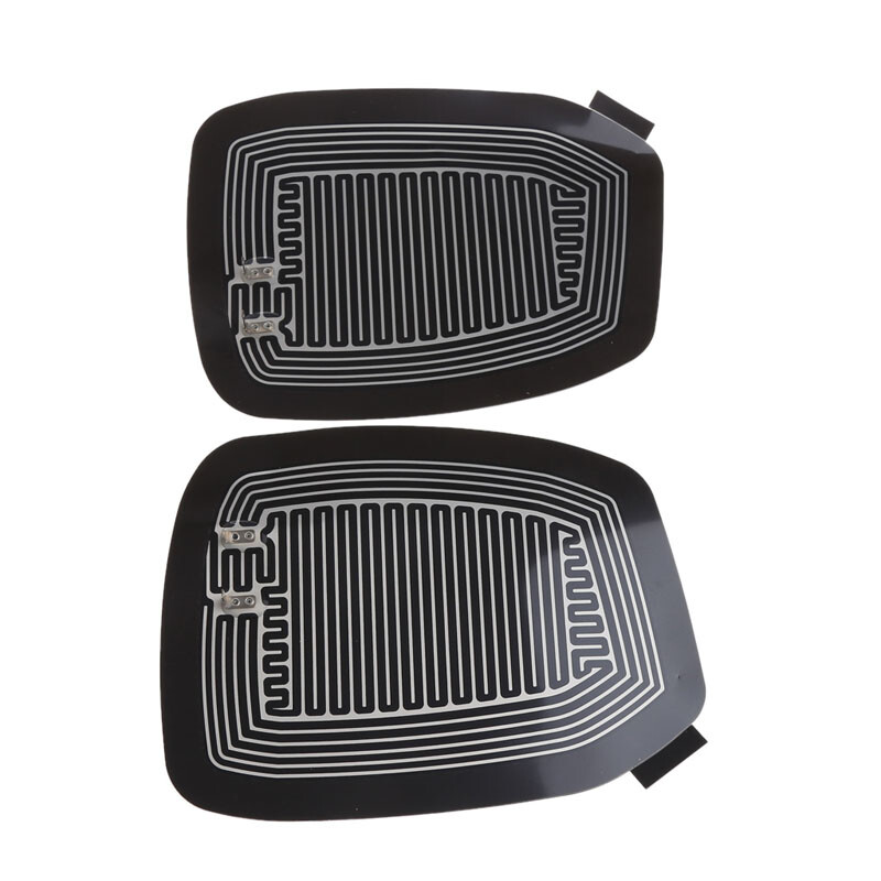 Mirror Glass Heated Pad Defoggers Car Left Right Side Mirrors Quick Warmer Mat