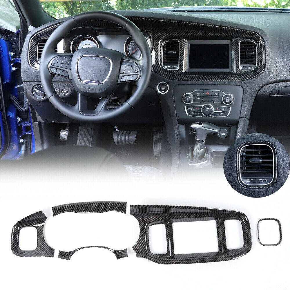 8.4” Screen Central Control Dashboard Panel Cover Trim for Dodge Charger 2015+