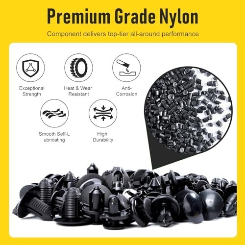 260PCS Car Bumper Retainer Clips Kit – Auto Plastic Rivets & Push Fasteners, Doo