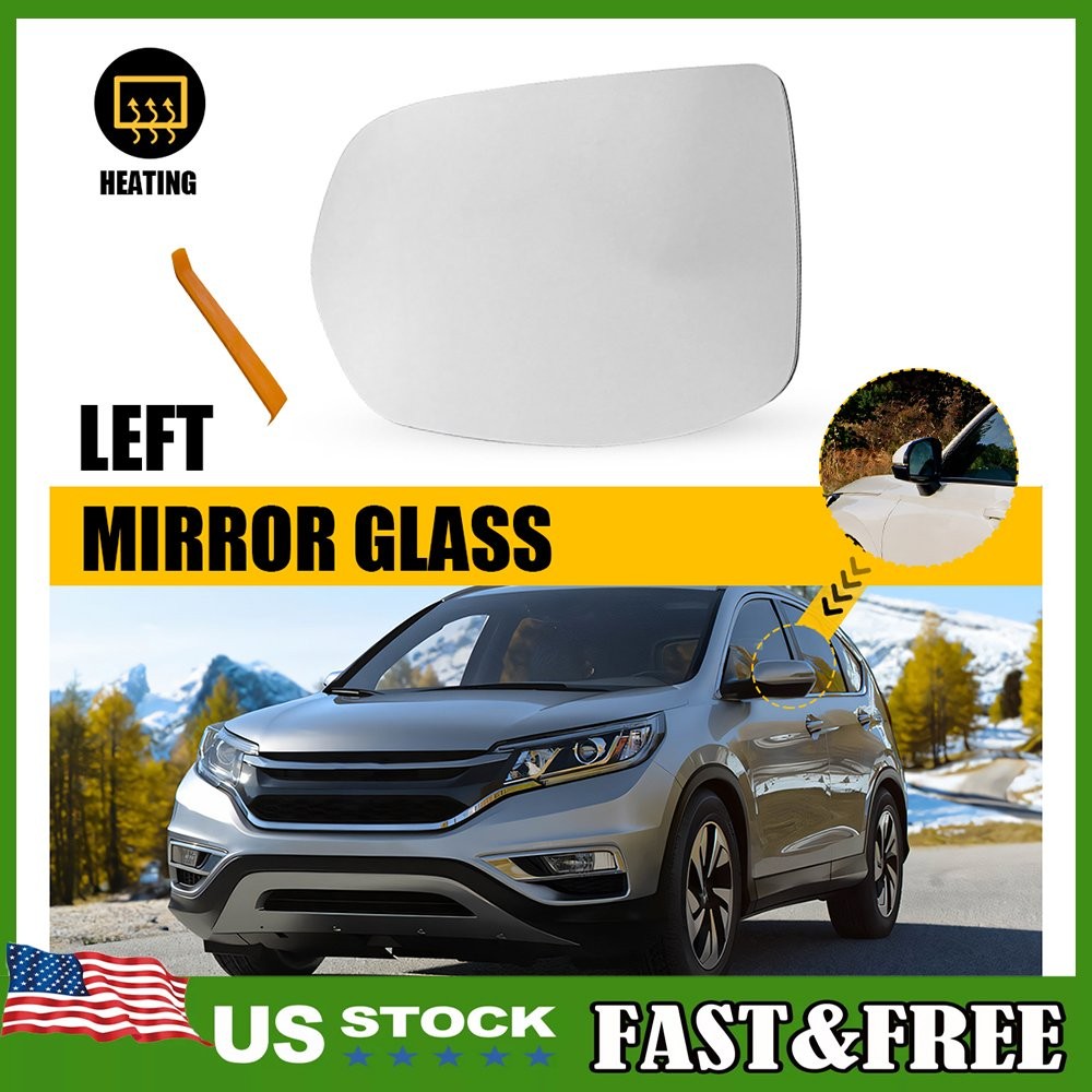 For Honda 2012-16 CRV 16-18 HRV Mirror Glass Aspherical Heated Driver Side 1~10X