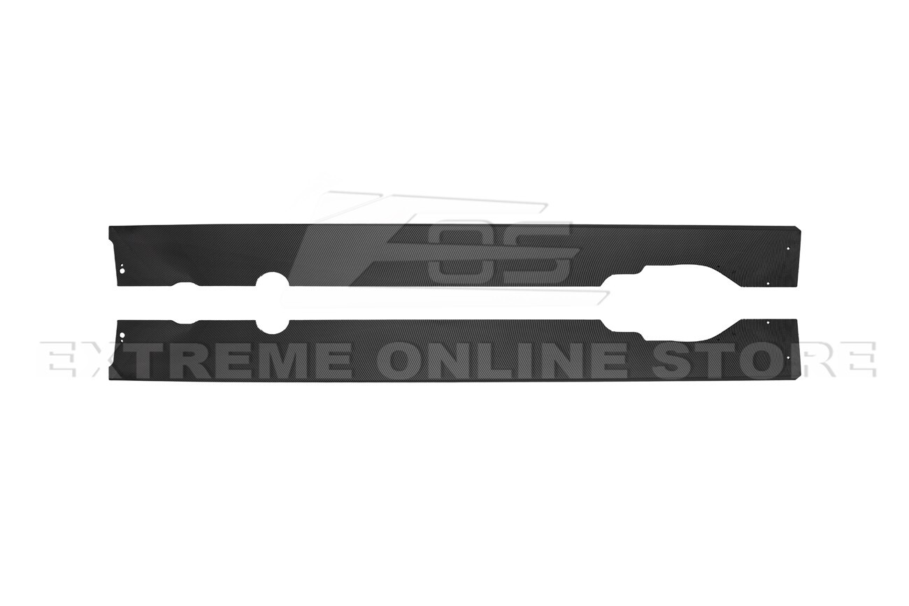EOS Performance HYDRO-DIPPED CARBON FIBER Side Skirt Extension 20-Up Corvette C8