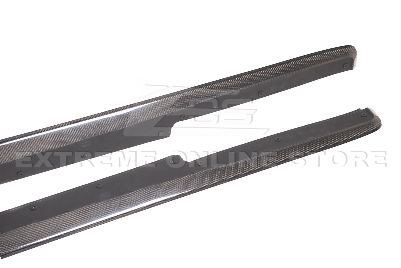 For 97-04 Corvette C5 | ZR1 Style Carbon Fiber Side Skirts Rocker Panel Pair