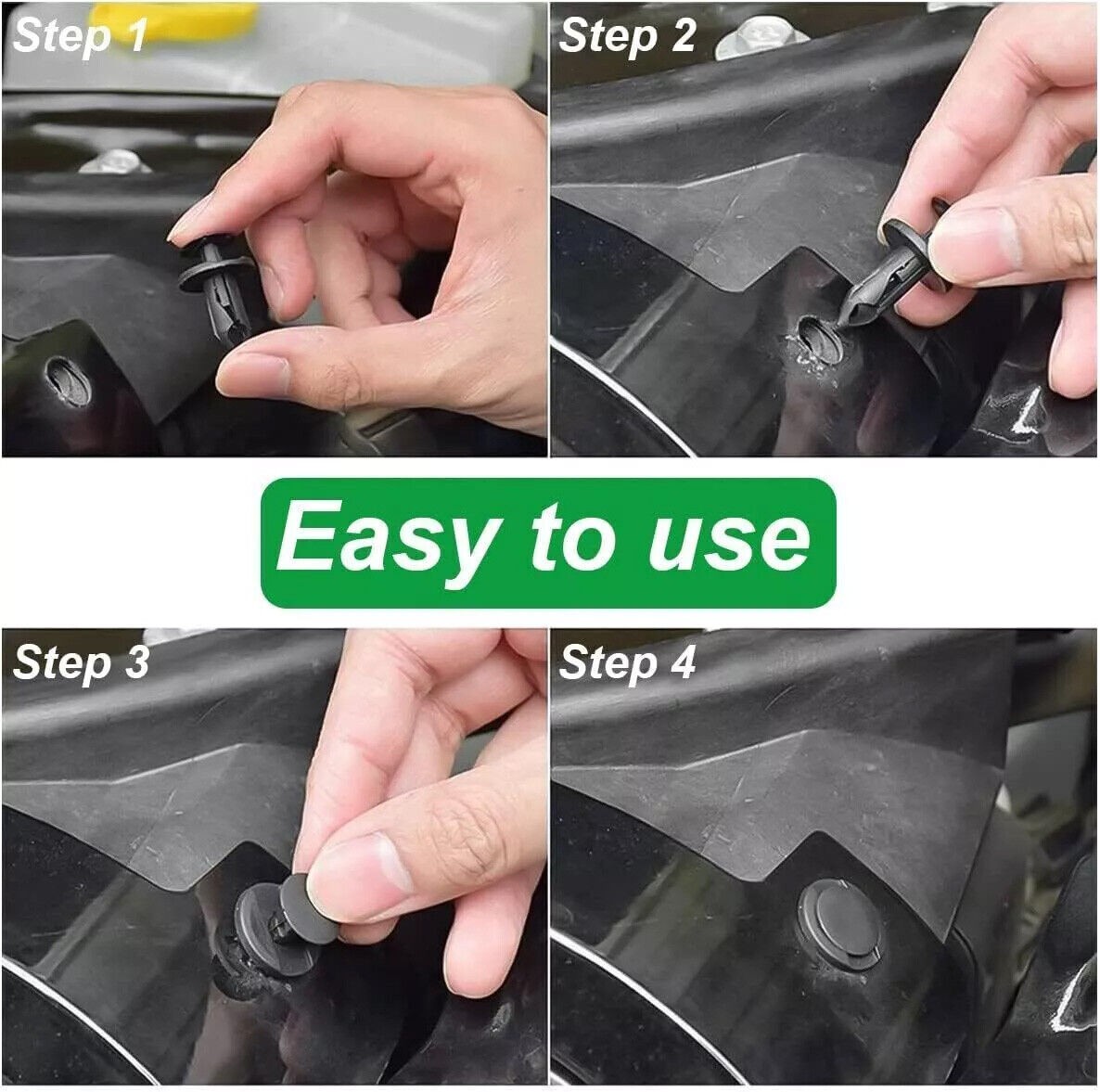 Car Parts Body Bumper Rivet Retainer Trim Molding Push Pin Clip Accessories Kits