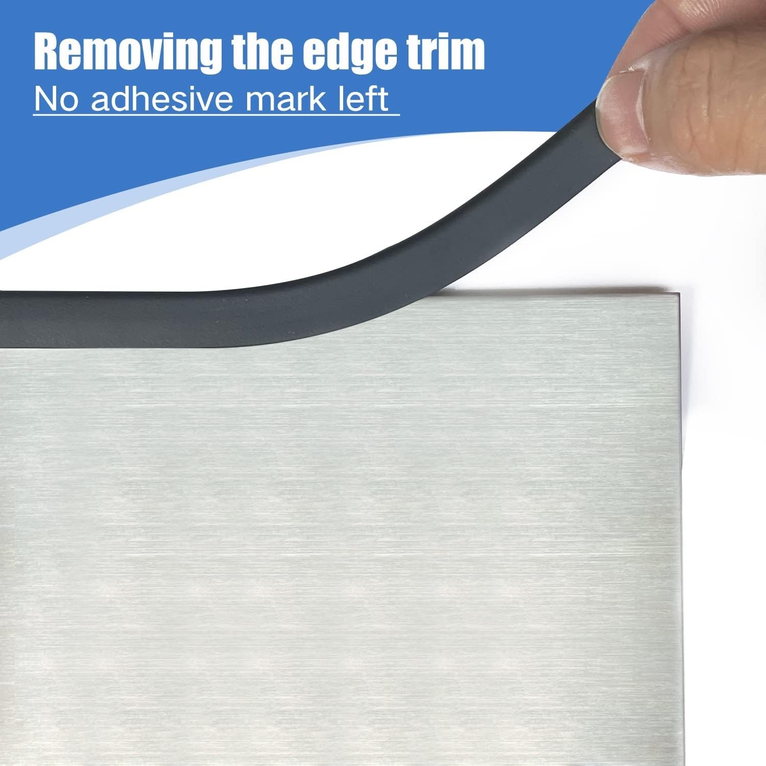 Flexible EPDM Rubber Edge Trim for Sheet Metal – 10Ft Self-Adhesive Protector