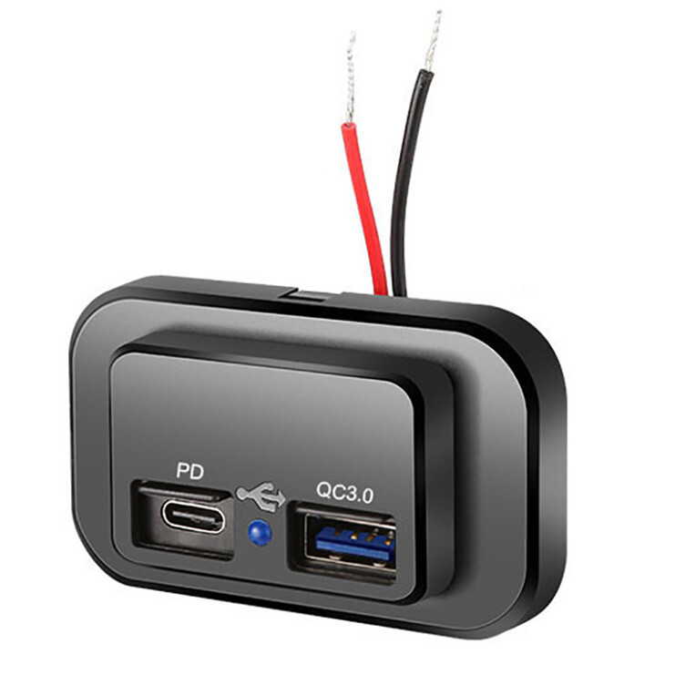 PD USB-C Phone Fast Charge For Car Boat RV Bus Quick Charge Power Adapter Socket