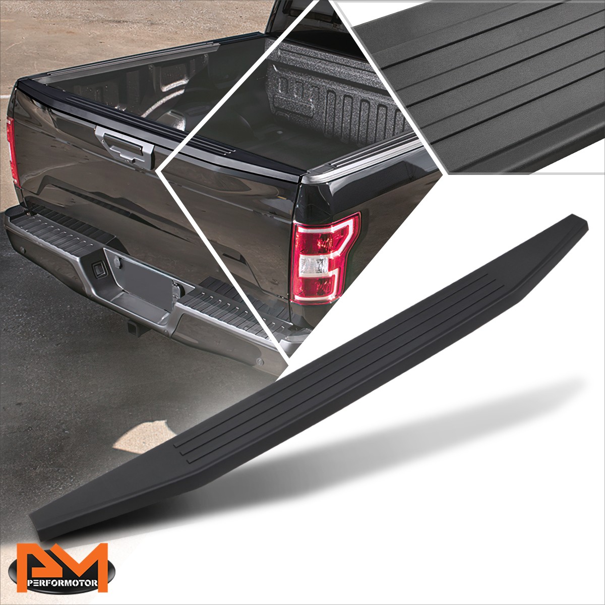 For 05-18 Ford F150 Tailgate Top Rail Molding Trim Truck Bed Cap Protector Cover