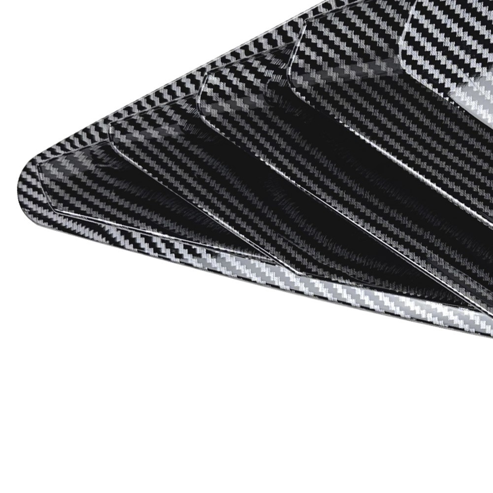Rear Window Louvers Shutters Cover For Audi A3 8Y Sedan 2021-2024 Carbon Look