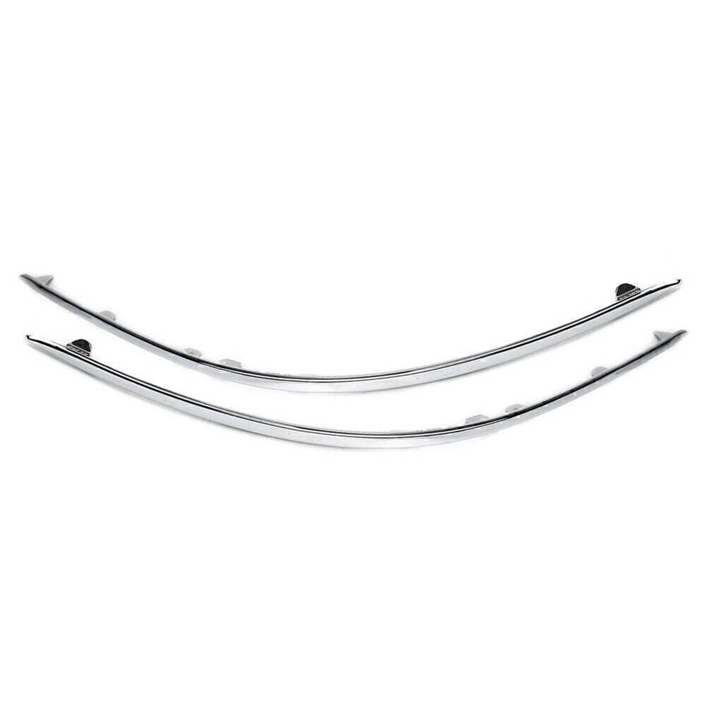 LH+ RH Front Bumper Chrome Trim Avantgarde For Mercedes C Class W204 07-10