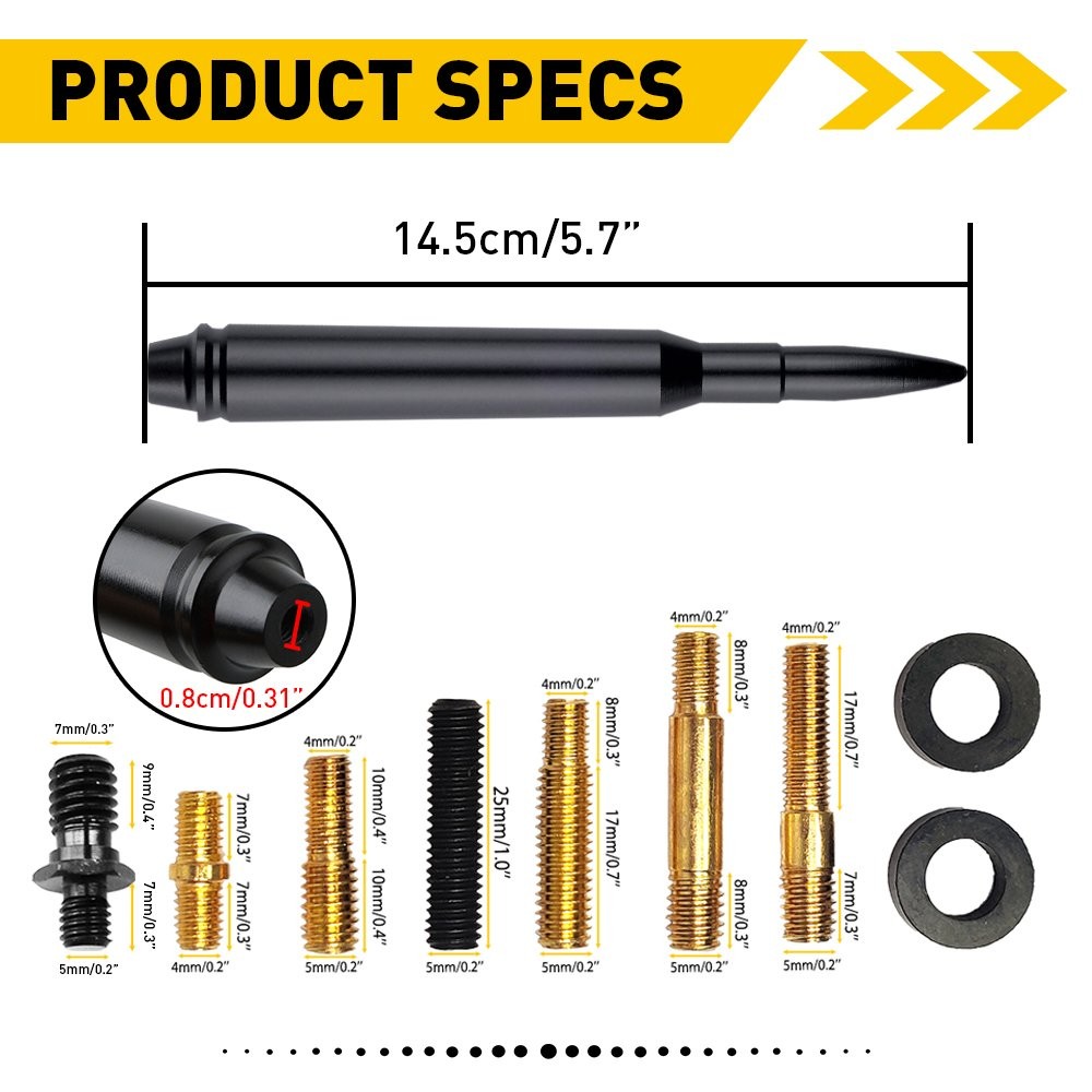 5.7″ BULLET ANTENNA BLACK QUALITY 1-10X for DODGE 1500 RAM 2500 3500 CARS BOATS