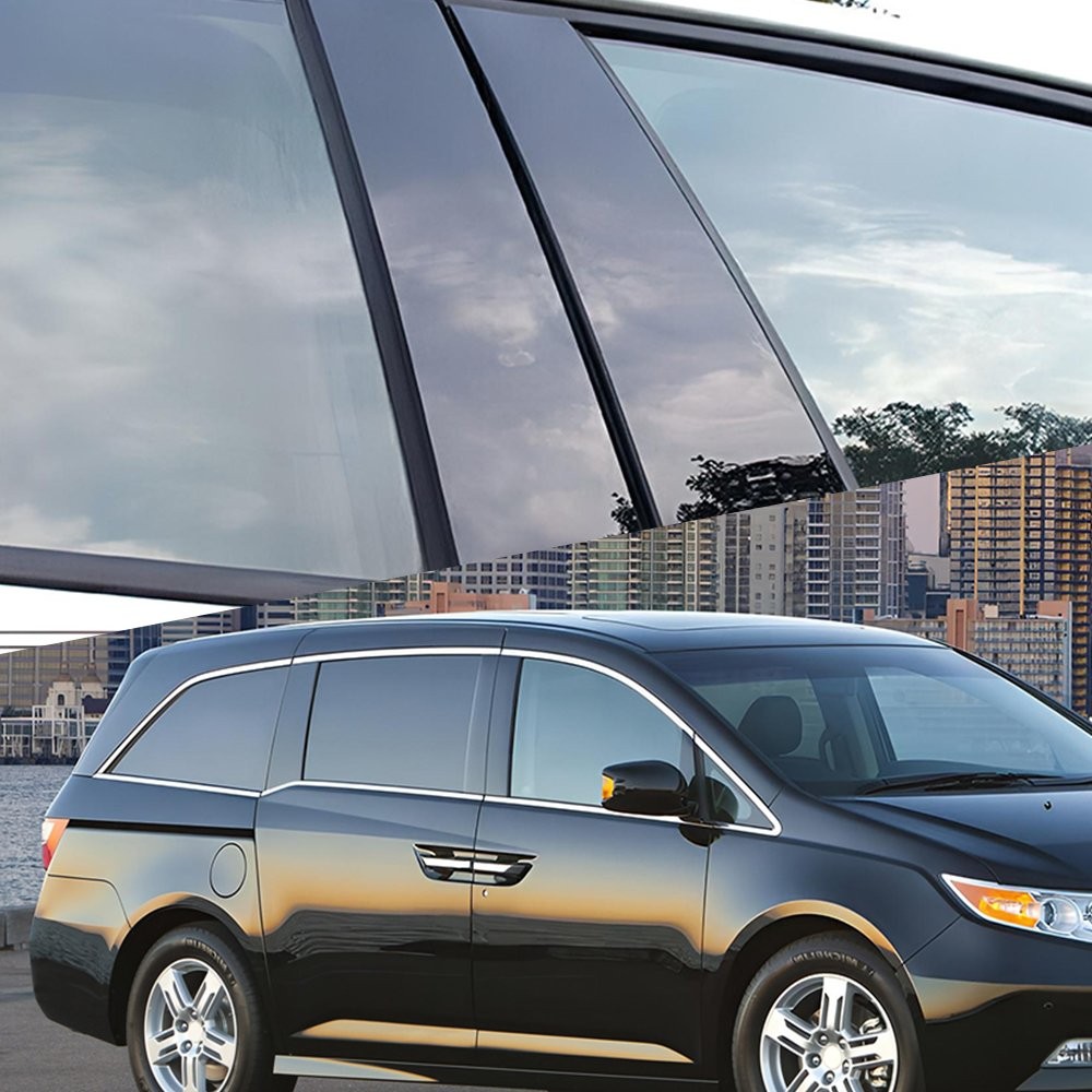 Glossy Black Pillar Posts Door Cover Trim Kits For Honda Odyssey 2011-2017 6-60X