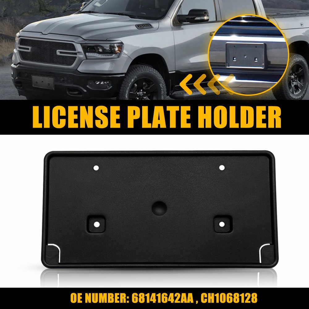 Front License Plate Bracket Mount Holder For 2013-2018 DODGE RAM 1500 Replace
