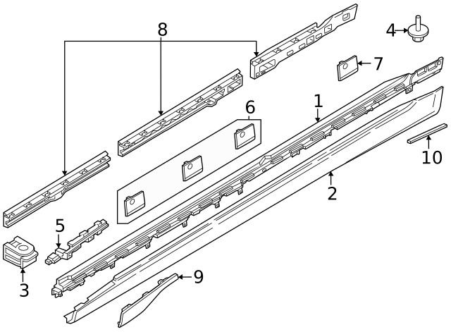 Genuine BMW Mount Bracket 51-77-9-464-163