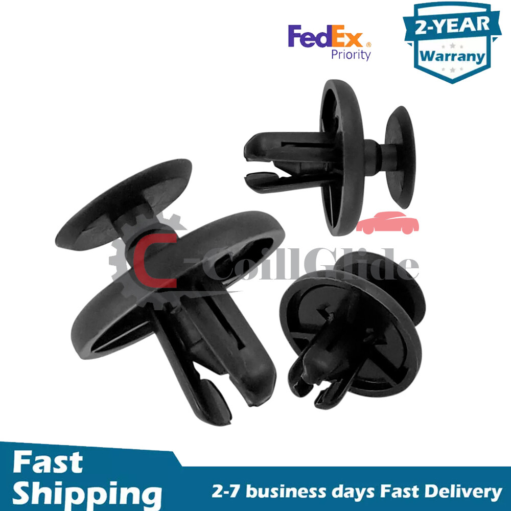 100 pcs Fender Push Clips Retainer Plastic Rivet Fastener 7mm For Toyota Pontiac