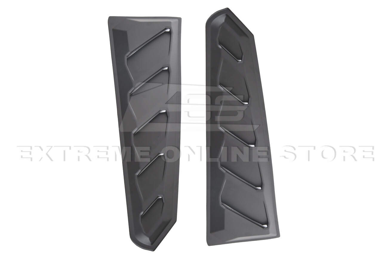 For 16-Up Camaro Coupe Performance Track Rear Window Louver Sun Shade Cover Pair