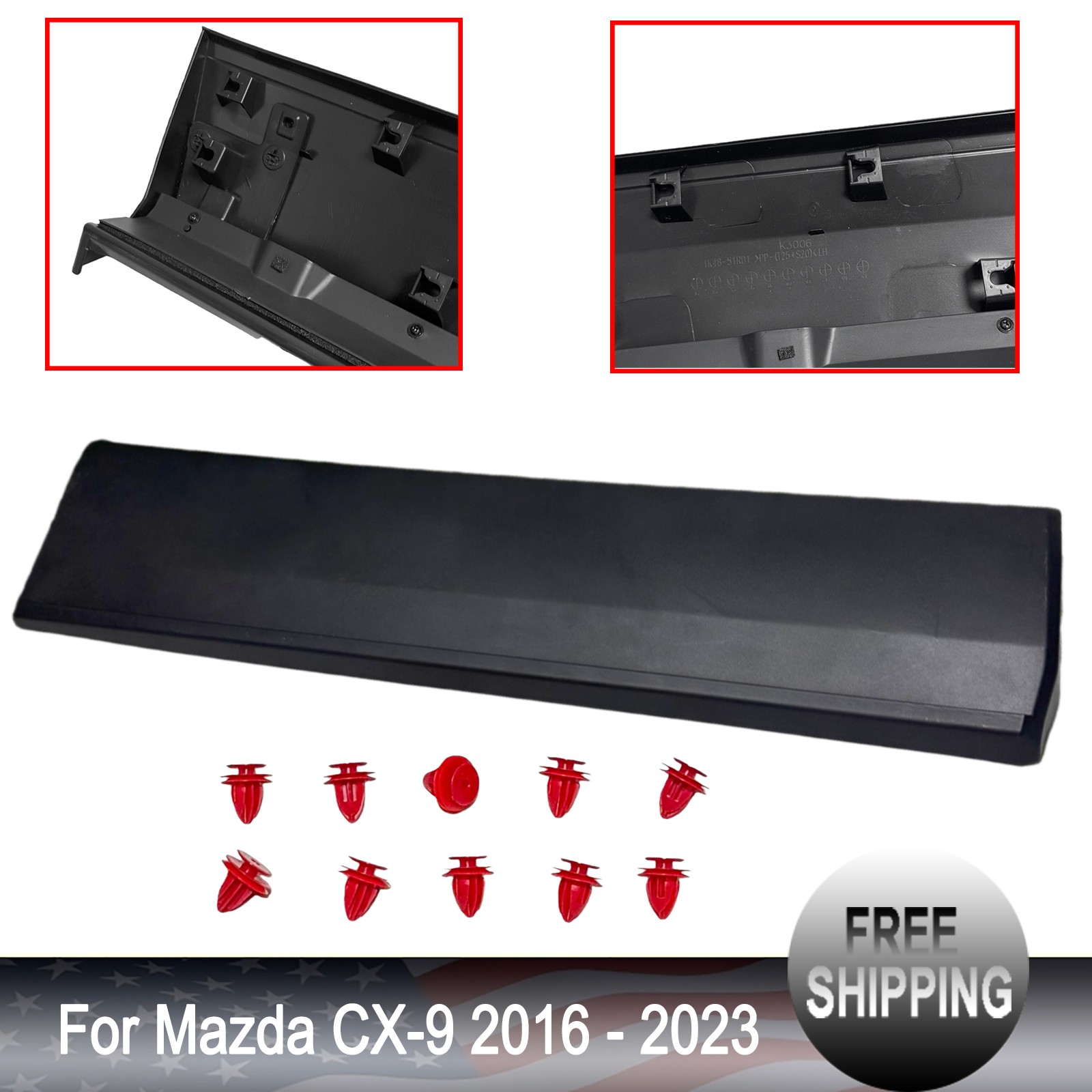 NEW Rear Left Lower Door Molding TK48-51-RD0B Fit For Mazda CX-9 2016-2023