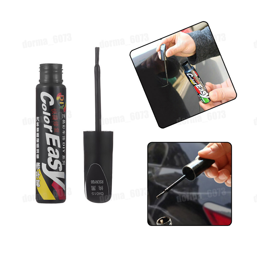 Black Car Paint Repair Pen Scratches Remover Touch Up Coat Applicator Fix Tool