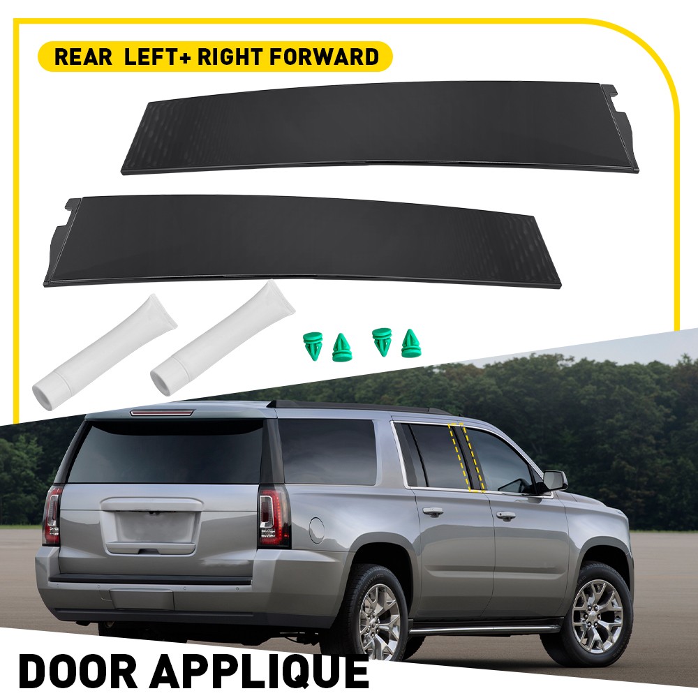 For 2015-2018 Chevy Suburban 926-243 926-244 Door Molding Trim Applique B Pillar