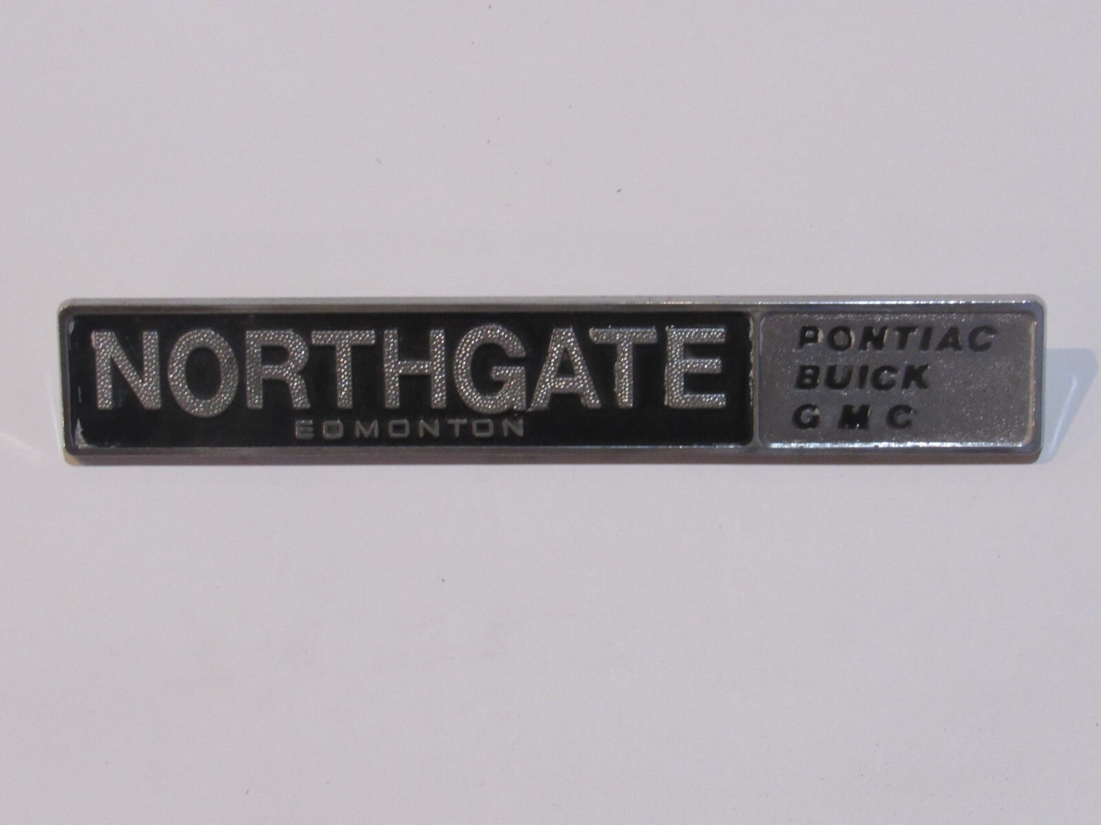 VTG Northgate Pontiac-Buick Edmonton AB Canada Metal Dealership Badge Emblem Tag
