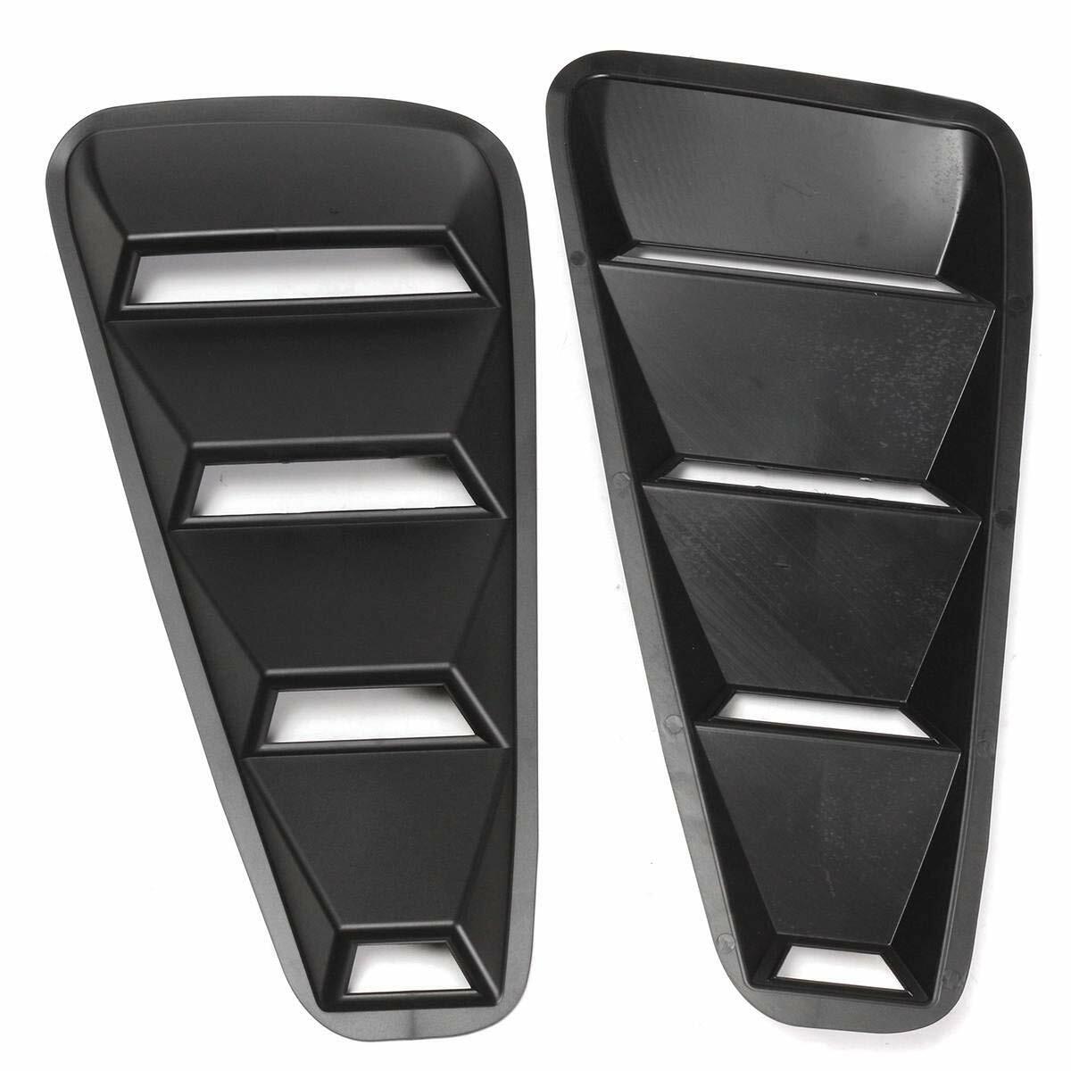 For Ford Mustang 1/4 Quarter Black Side Window Louvers Scoop Cover Vent 05-09