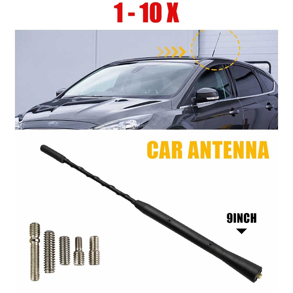 9inch Antenna Black Mast Power Electronic Radio Stereo AM/FM for Toyota 1-10PCS