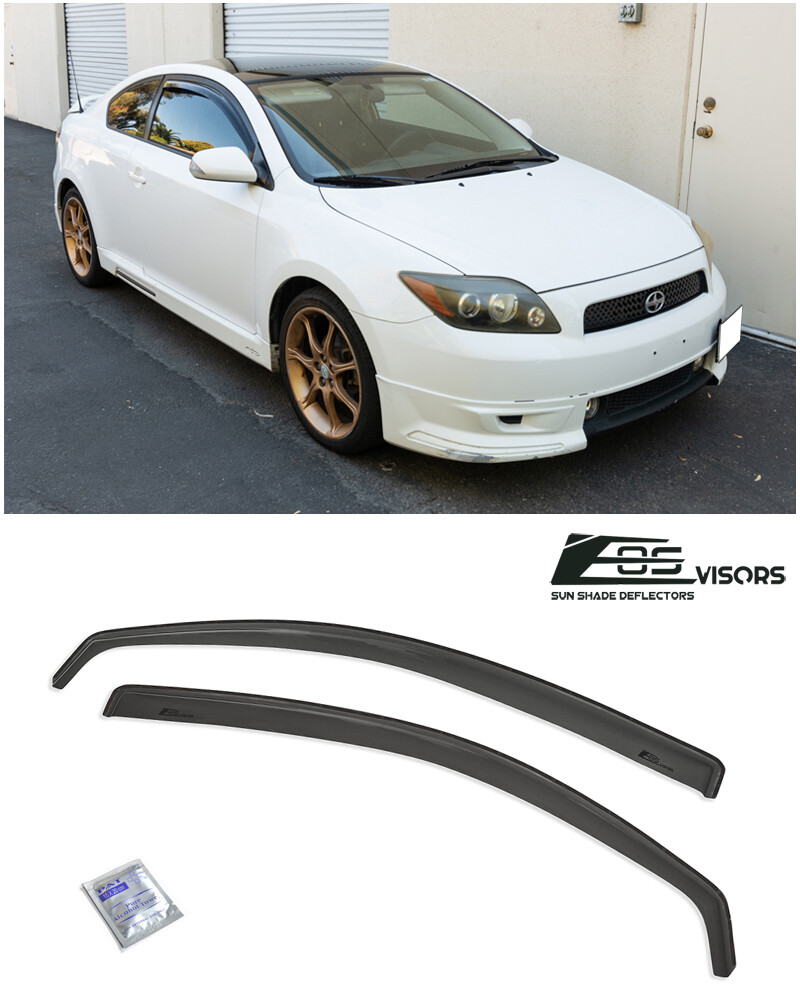 For 05-10 Scion TC Gen1 | JDM Side Door Window Visors Rain Guard In-Channel Vent