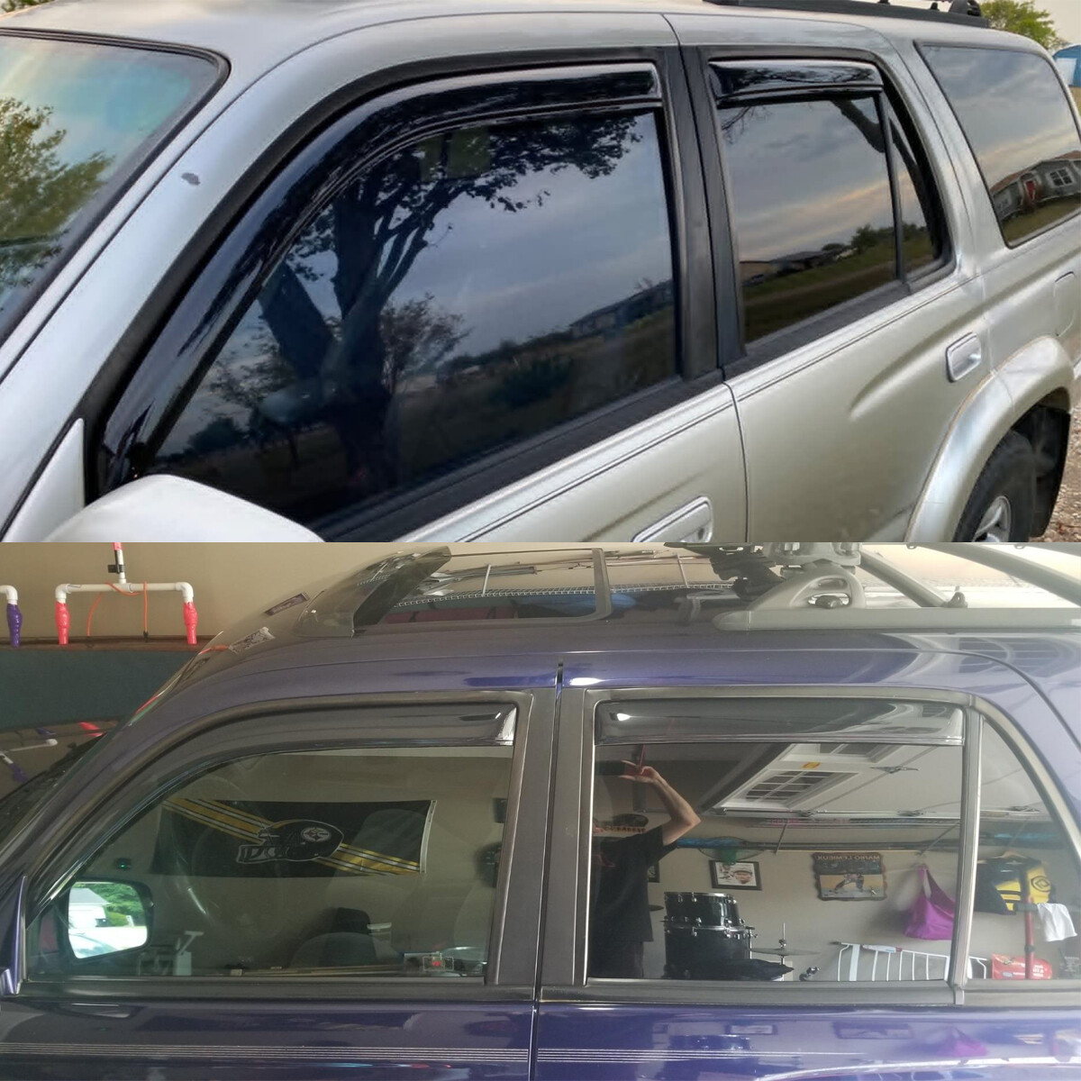 For 1996-2002 Toyota 4Runner In-Channel Rain Guard Window Vent Visor Deflector
