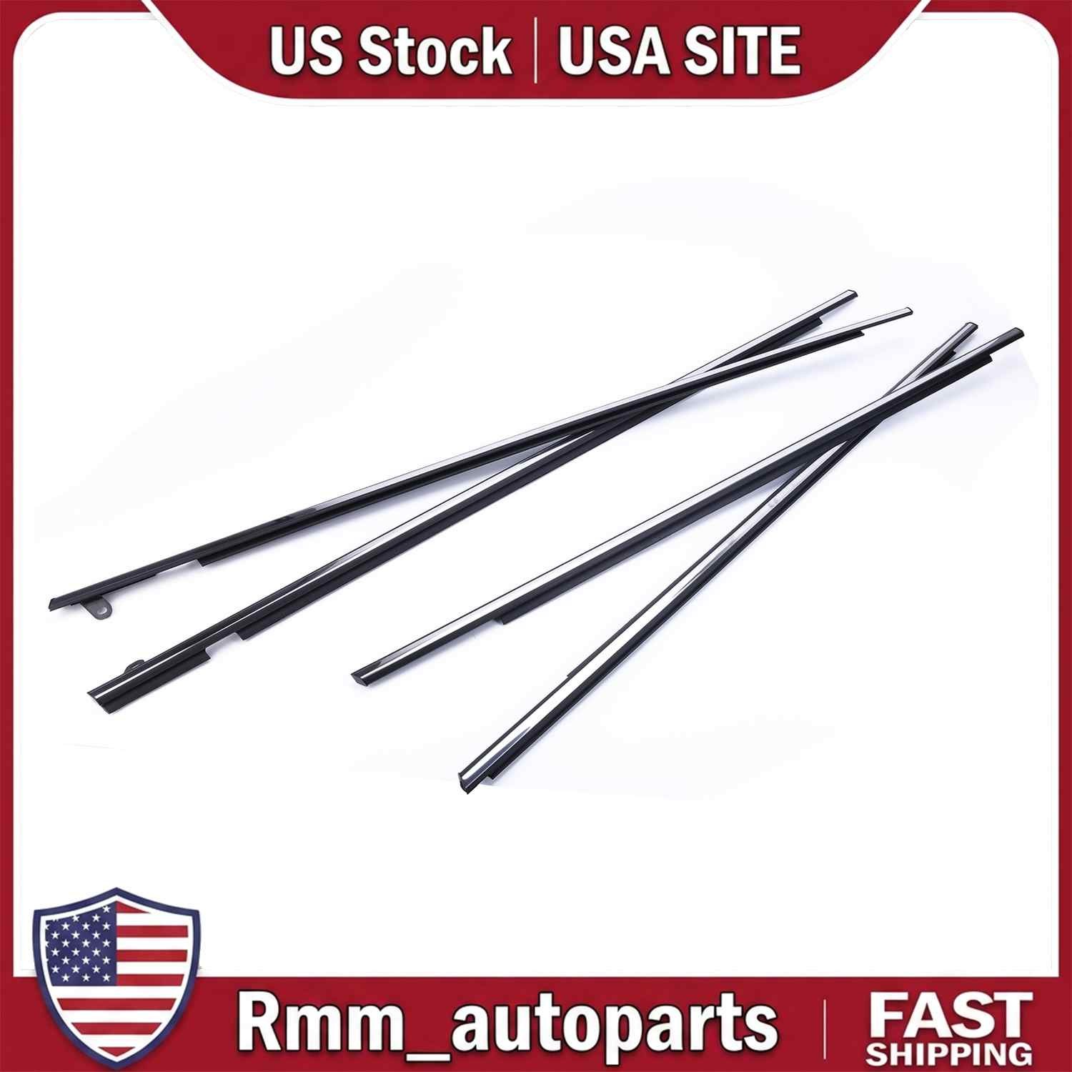 4 front left rear right Rubber Door Weatherstrips For Toyota Venza 2009-2016