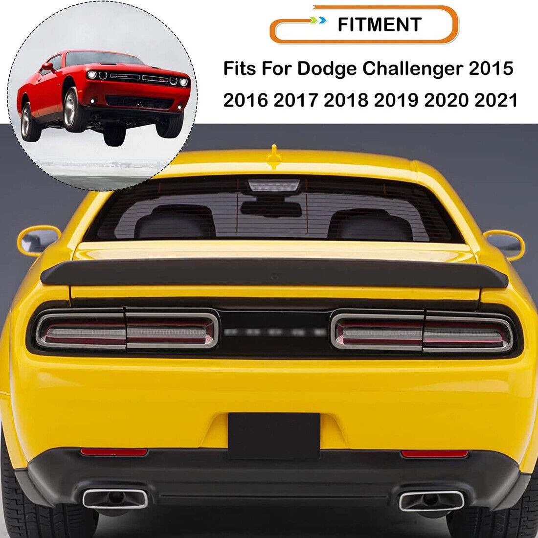 Smoked Tail Light Cover Guard Exterior Accessories Rear Kit For Dodge Challenger