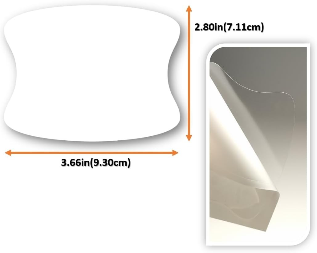 Car Door Handle Cup Protectors 3M Polyurethane 5pcs Scratch Resistant Universal