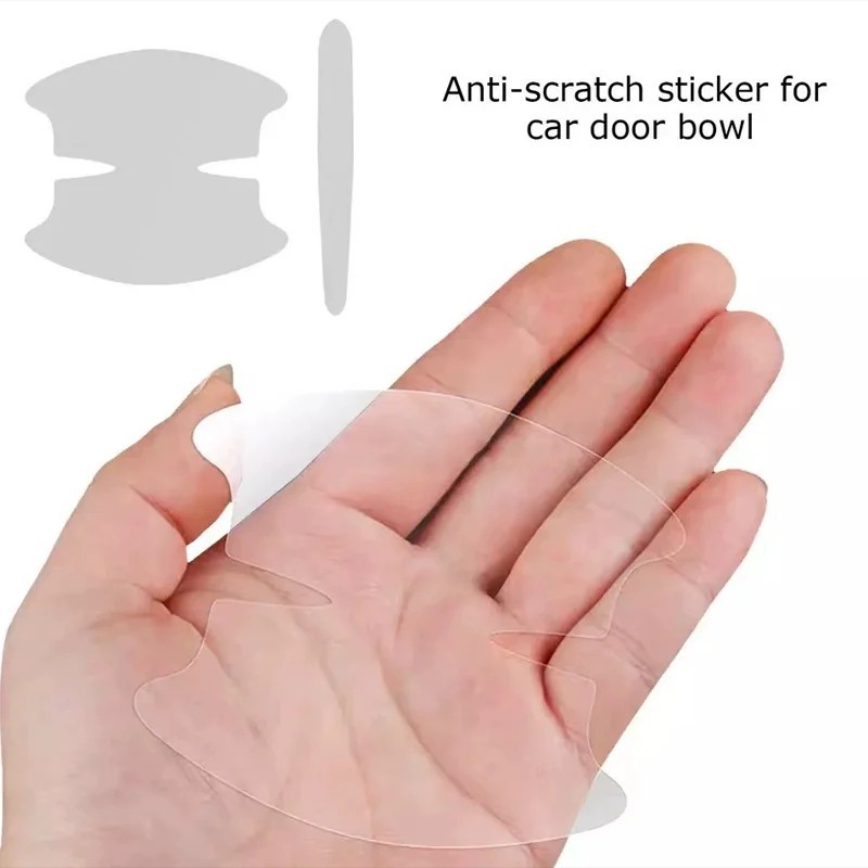 8Pcs Car Door Handle Guard Sticker Scratch Protector Film Bowl Cover Universal