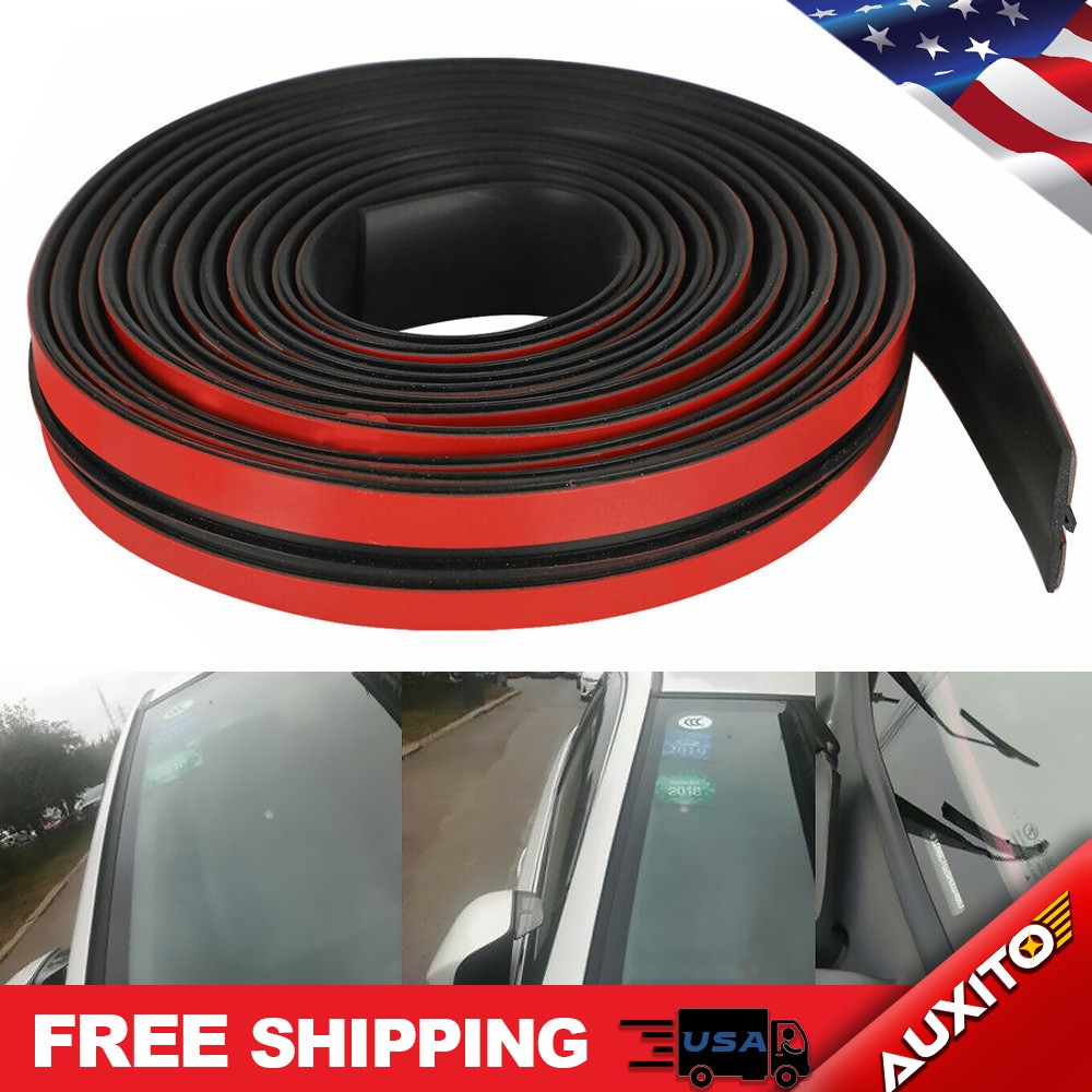 10FT Car Front Rubber Windshield Panel Rear Sealed Strip Seal Trim Moulding