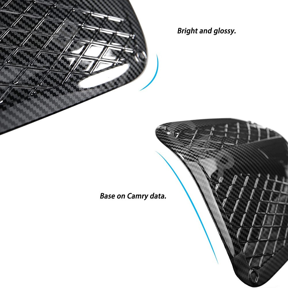 Gas Fuel Tank Cap Cover Trim Carbon Fiber Look Fit For Toyota Camry 2018-2023