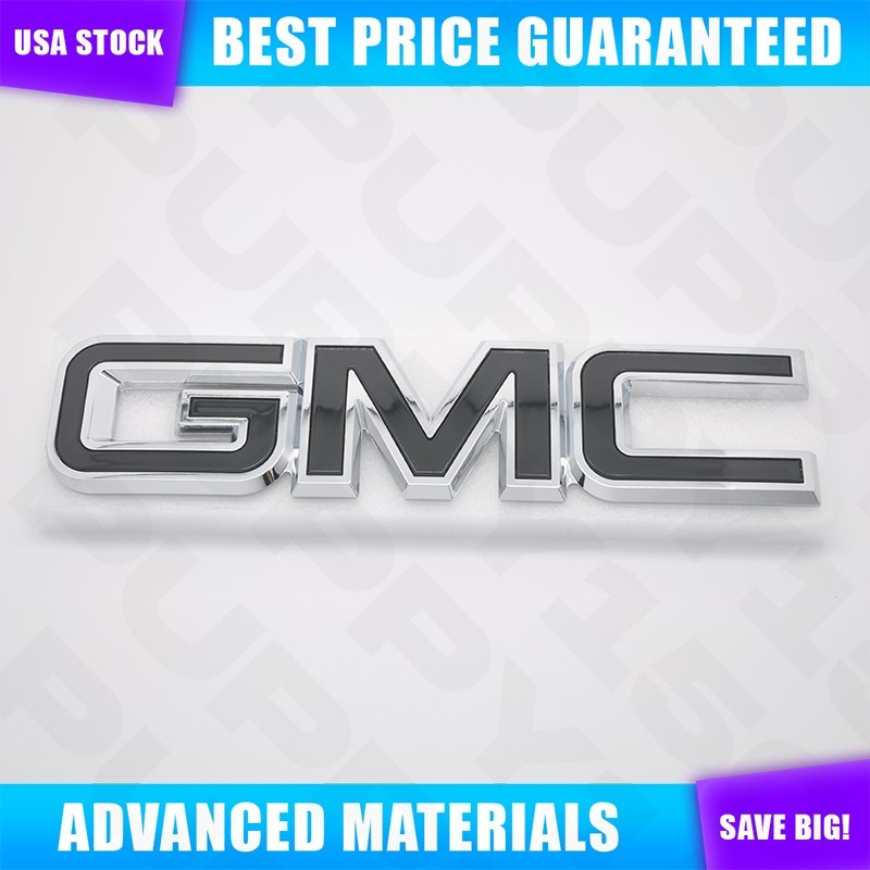 2007-2013 For Acadia Front Grille Inserts Emblem Replacement Badge Chrome Black