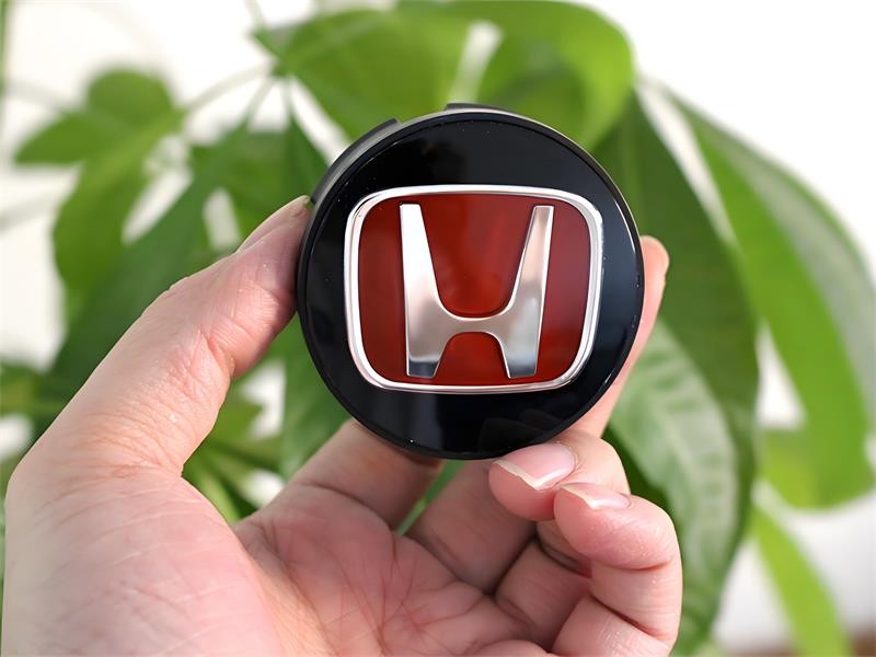 58mm HONDA CIVIC FIT Set of 4 JDM Red H Wheel Center Caps Hubs Cover Cap