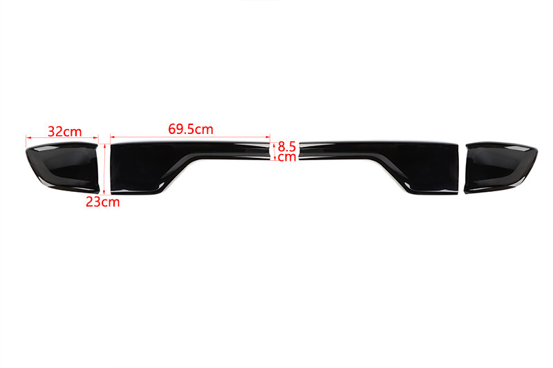 Smoked Black Taillight Covers Trim For Dodge Durango 2014+ Exterior Accessories