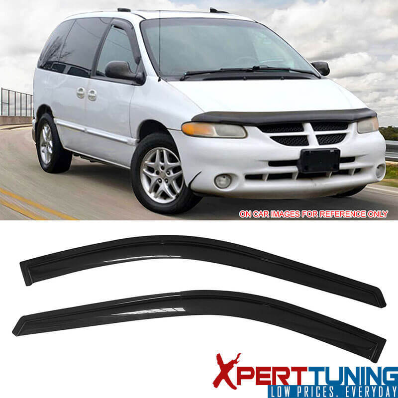 Fits 96-07 Chrysler Town & Country Caravan Window Visors Vent Guard Acrylic 2PC